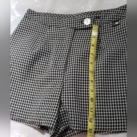 Checkered Black and White Shorts Heart Soul - Picture 3 of 8